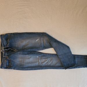 Gap Legging jeans, sz 2/26R, blue with light distressing